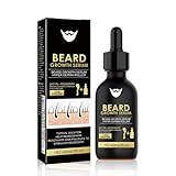 Beard Growth Kit mit Rollen Bartwuchsmittel Männer Schwarz Bart...