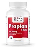 ZeinPharma Propionsäure 500mg 120 Kapseln - Natrium Propionat rein...