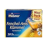 Meßmer Fenchel-Anis-Kümmel | 50 Teebeutel | Vegan | Glutenfrei |...