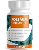 Folsäure BIOAKTIV 400µg - 365 Folsäure Tabletten mit bioaktiver...