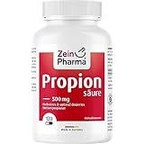 ZeinPharma Propionsäure 500mg 120 Kapseln - Natrium Propionat rein...